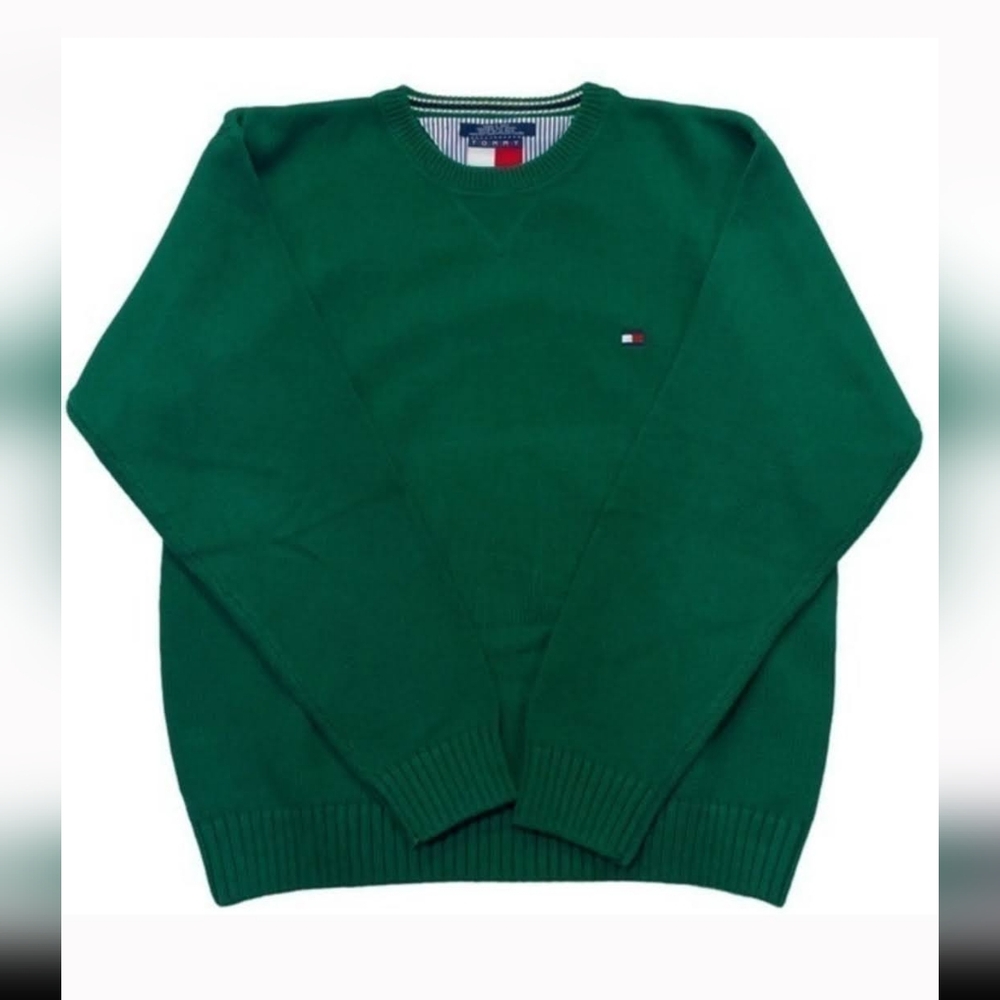 Tommy Hilfiger Vintage Green Men Sweater